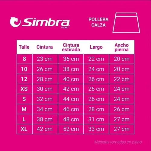 Pollera Con Calza Hockey Simbra - Mujer