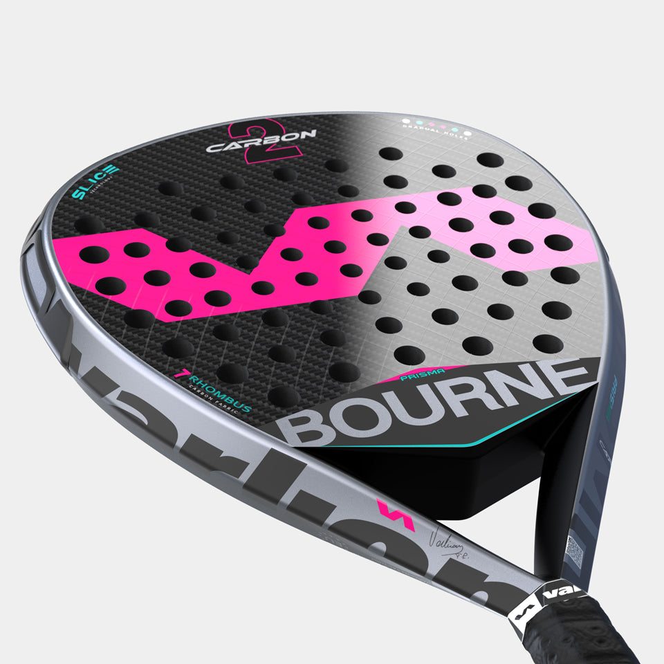 Paleta De Padel Varlion Bourne Carbon 2 Prisma 2022 - Fibra De Carbono