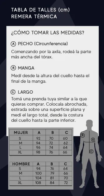 Remera Termica Black Rock Manga Larga - Mujer