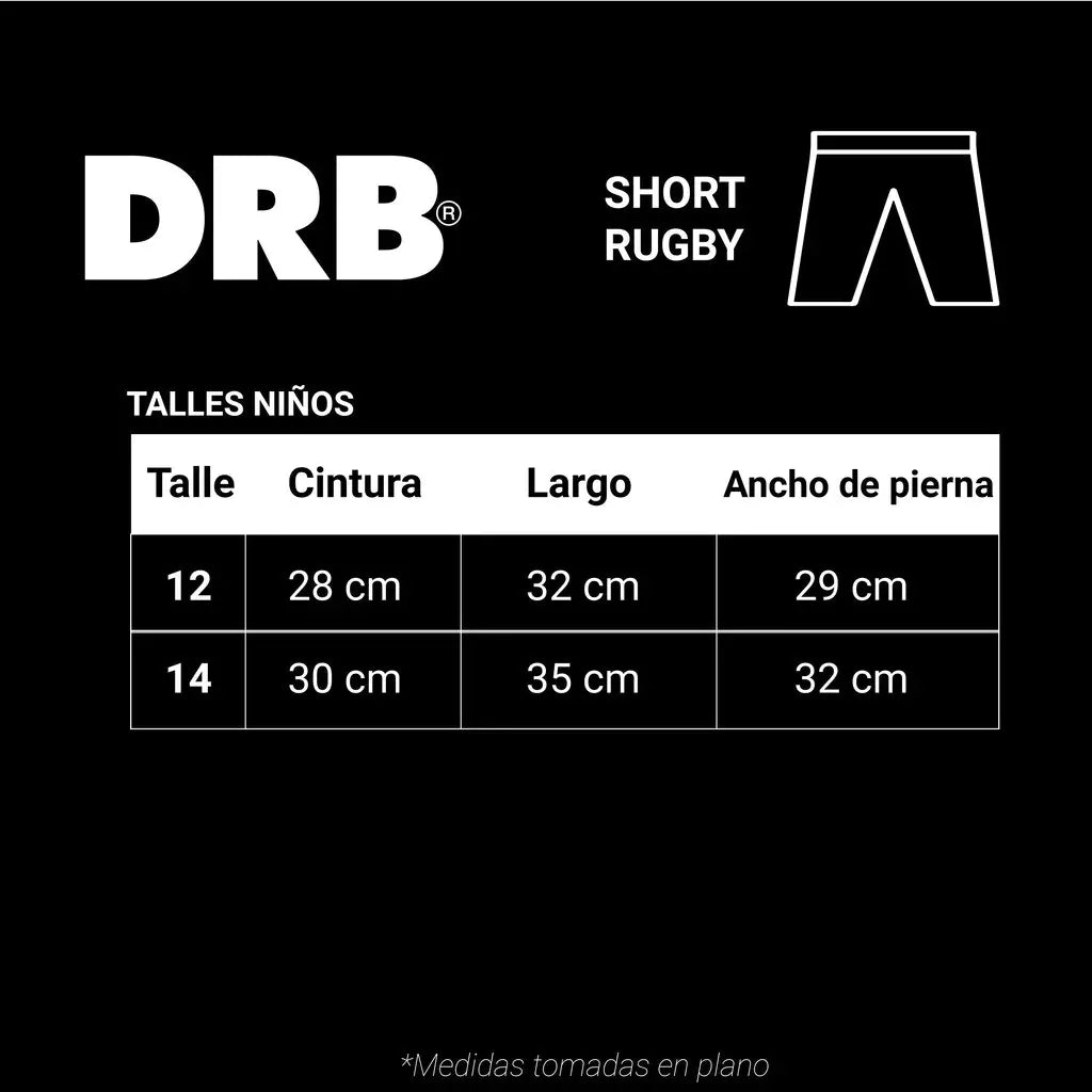 Short De Rugby Drb - Niños