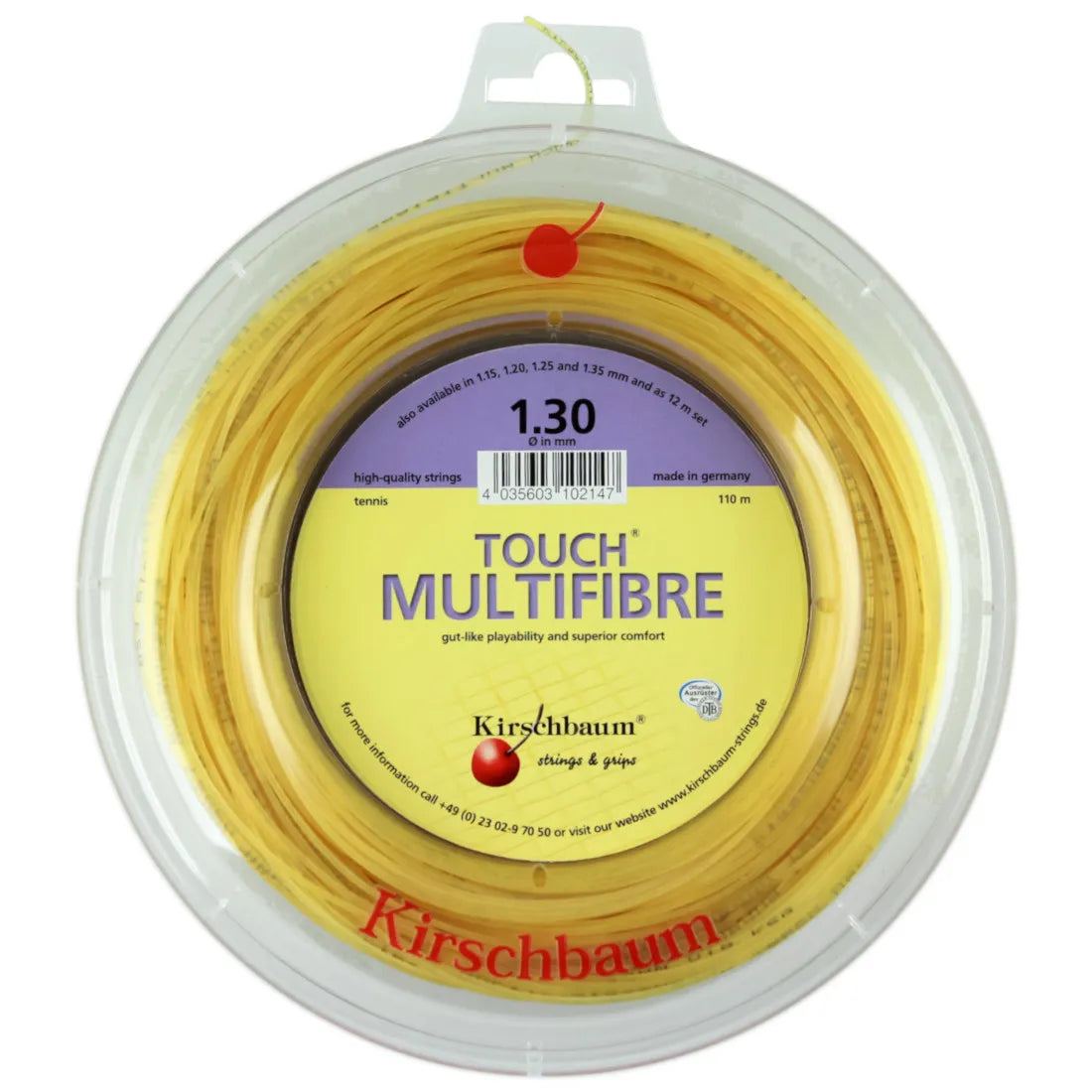 Cuerda Kirschbaum Touch Multifibre Individual 1.30 + Mano de Obra