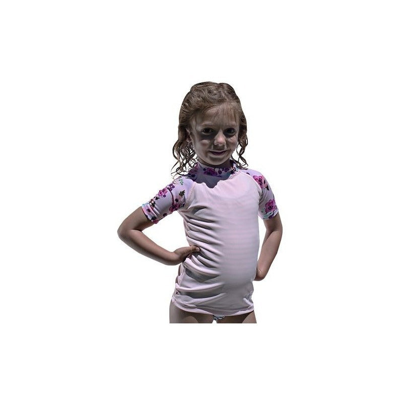 Remera de Natacion Folau Con Protección Solar Uv 50 - Niñas